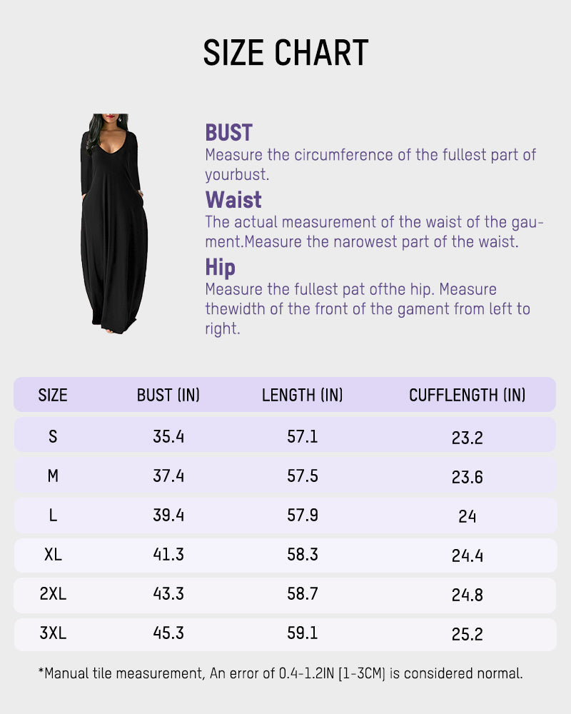 Soft Solid Long Sleeve Pocket Lounge Dress, Versatile Comfort for Women
