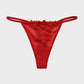 SheCurve Seductive Lace-Trim Mesh V-String Panty – Comfortable, Breathable Thong