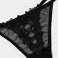 SheCurve Seductive Lace-Trim Mesh V-String Panty – Comfortable, Breathable Thong