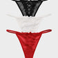 SheCurve Seductive Lace-Trim Mesh V-String Panty – Comfortable, Breathable Thong