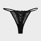 SheCurve Seductive Lace-Trim Mesh V-String Panty – Comfortable, Breathable Thong