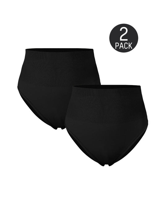 Mid-Waist Tummy Control Shaping Brief Panty (2 Pack)