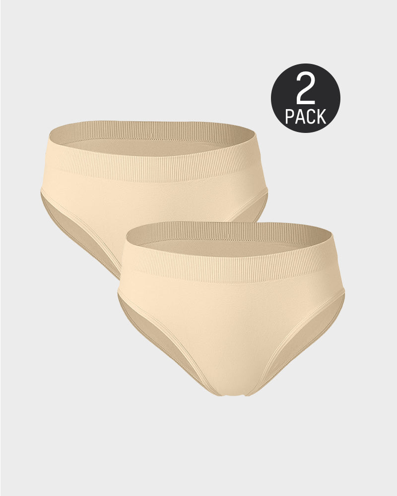 SheCurve Seamless Everyday Brief Panties (2-Pack) – Smooth, Comfortable Women's Underwear