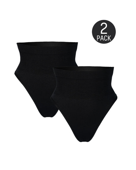 Mid-Waist Tummy Control Thong (2 Pack)