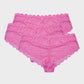Sexy Floral Lace Seamless Brief Panty 3-Pack: Comfortable Invisible Underwear