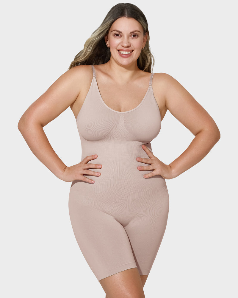 SheCurve Ultra-Smooth Seamless Full Body Shaper Bodysuit for Flawless Silhouettes