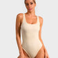 Comfortable Seamless Wide Strap Backless Thong Bodysuit for Body Sculpting