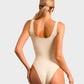 Comfortable Seamless Wide Strap Backless Thong Bodysuit for Body Sculpting
