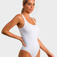 Comfortable Seamless Wide Strap Backless Thong Bodysuit for Body Sculpting