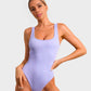 Comfortable Seamless Wide Strap Backless Thong Bodysuit for Body Sculpting
