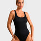 Comfortable Seamless Wide Strap Backless Thong Bodysuit for Body Sculpting