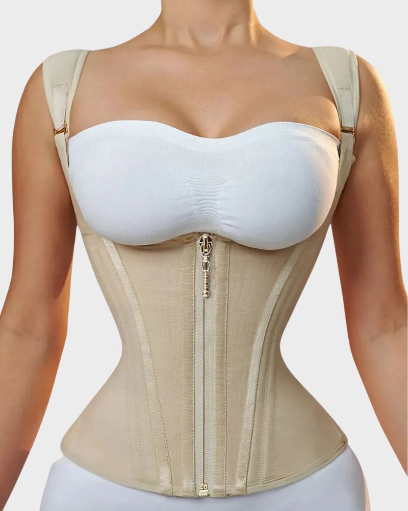 SheCurve Double Waistband Corset Vest Trainer: Instant Hourglass Shape, Posture Support