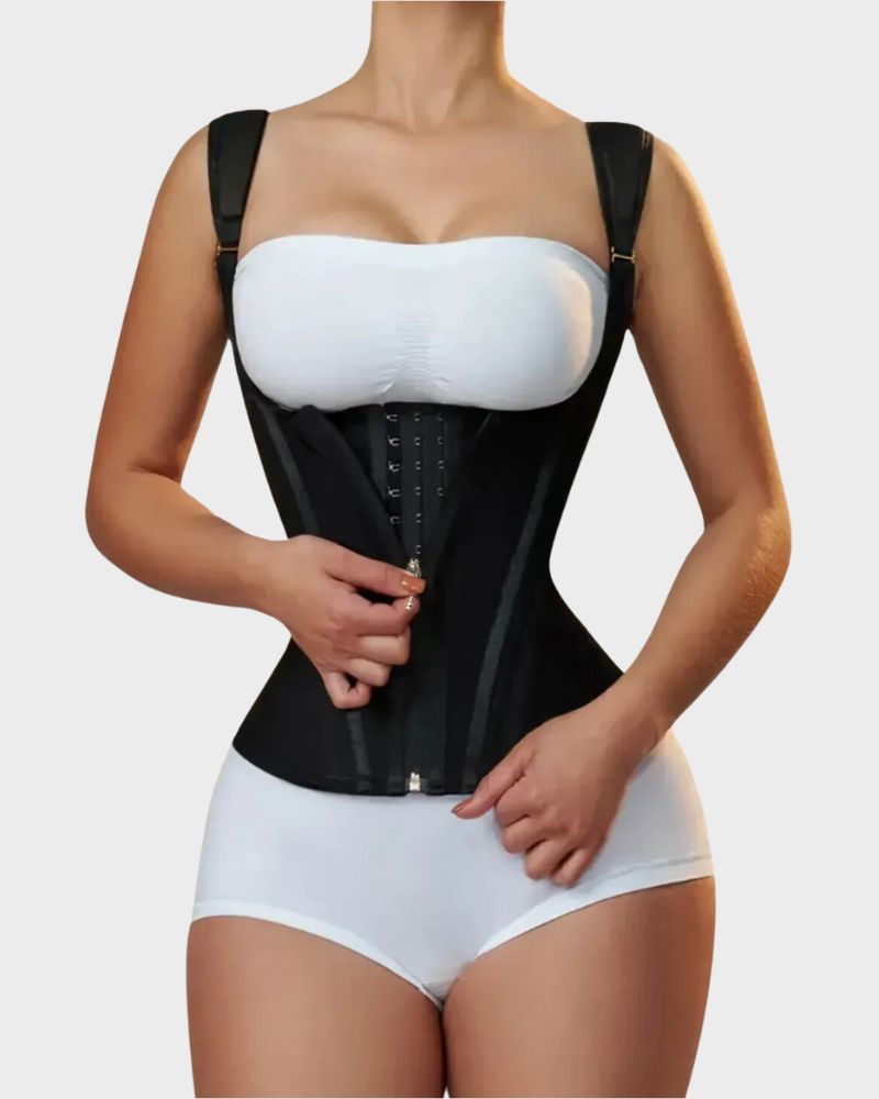SheCurve Double Waistband Corset Vest Trainer: Instant Hourglass Shape, Posture Support