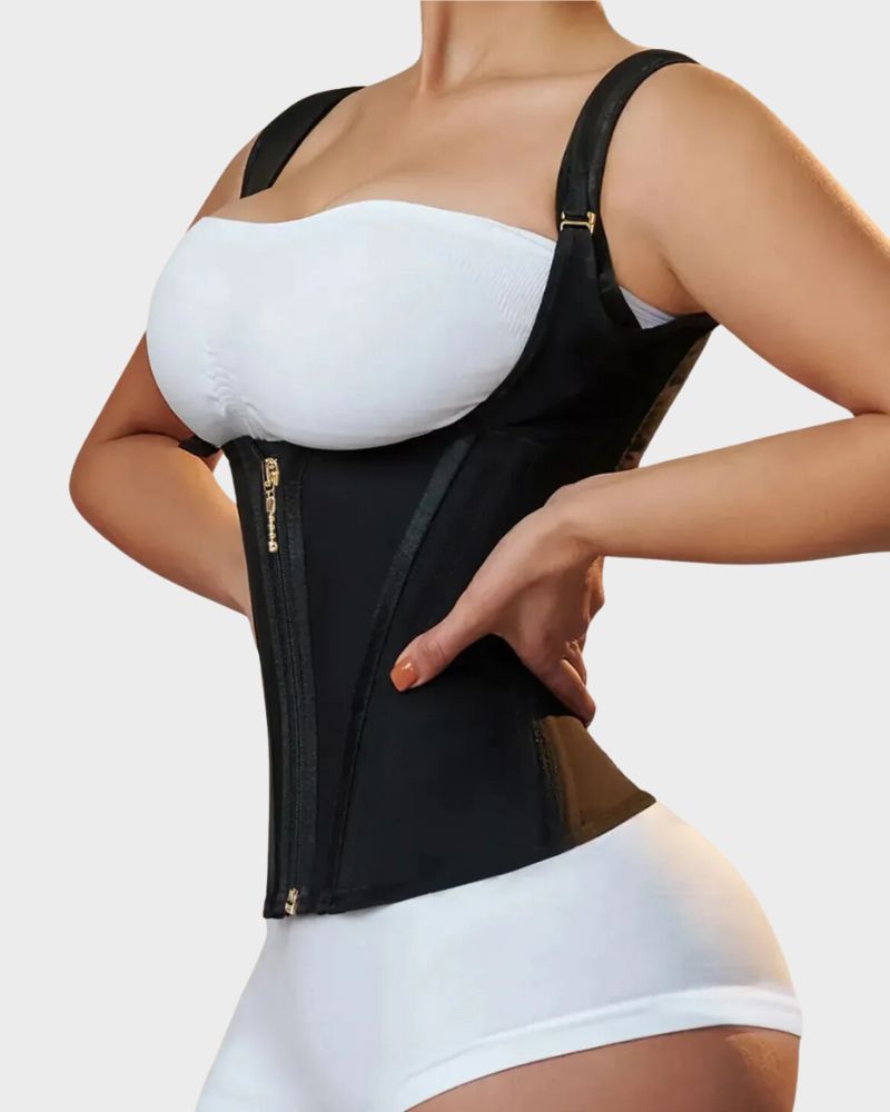 SheCurve Double Waistband Corset Vest Trainer: Instant Hourglass Shape, Posture Support