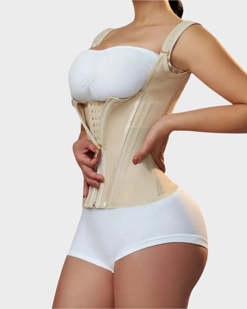 SheCurve Double Waistband Corset Vest Trainer: Instant Hourglass Shape, Posture Support