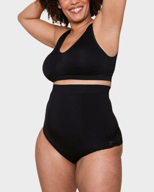 Seamless Ultra High-Waist Tummy Control Body Shaper Panty for Smooth Figure