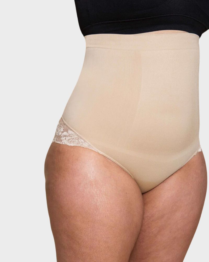 Seamless Ultra High-Waist Tummy Control Body Shaper Panty for Smooth Figure