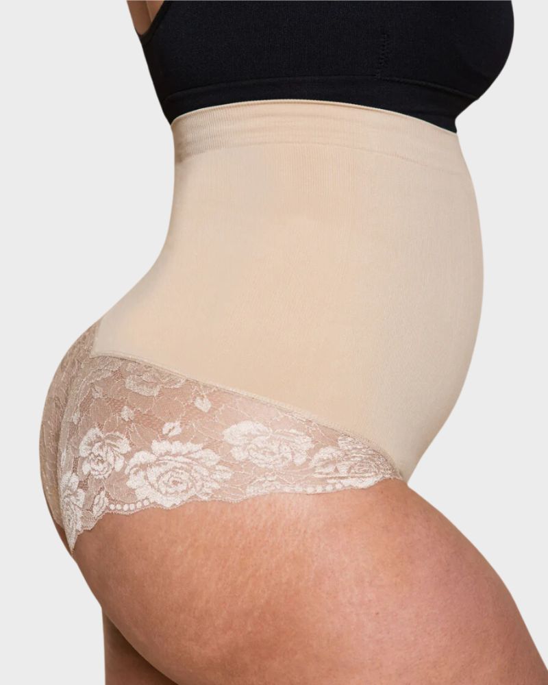 Seamless Ultra High-Waist Tummy Control Body Shaper Panty for Smooth Figure