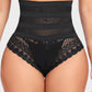 SheCurve High Waist Lace Mesh Tummy Control Shaping Panty: Breathable, Elegant Support