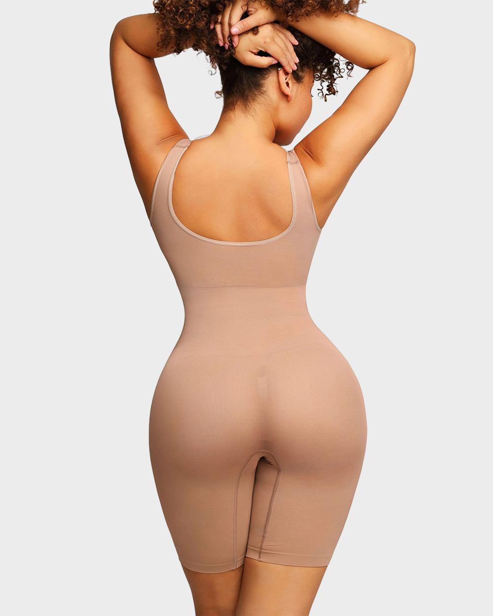 Ultimate Seamless Sculpting Mid-Thigh Bodysuit for Tummy Control & Butt Lift
