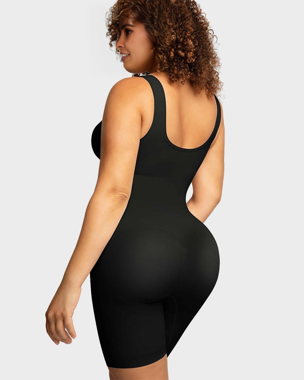 Ultimate Seamless Sculpting Mid-Thigh Bodysuit for Tummy Control & Butt Lift