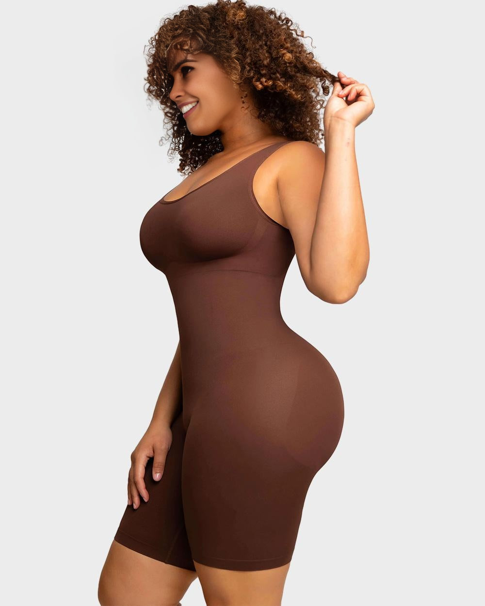 Shecurve Seamless Sculpting Mid-Thigh Bodysuit: Tummy Control, Butt Lift, Smooth Finish