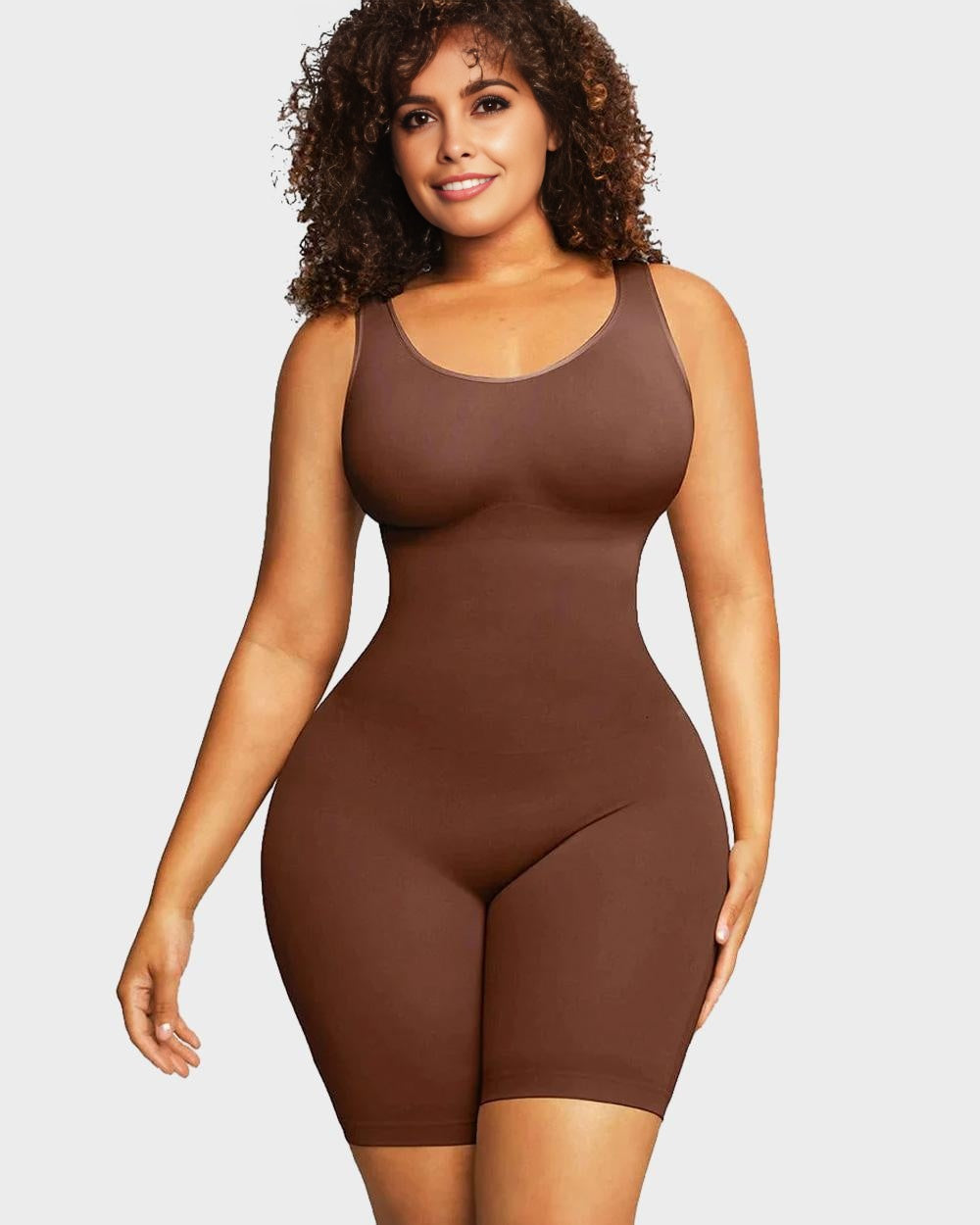 Shecurve Seamless Sculpting Mid-Thigh Bodysuit: Tummy Control, Butt Lift, Smooth Finish