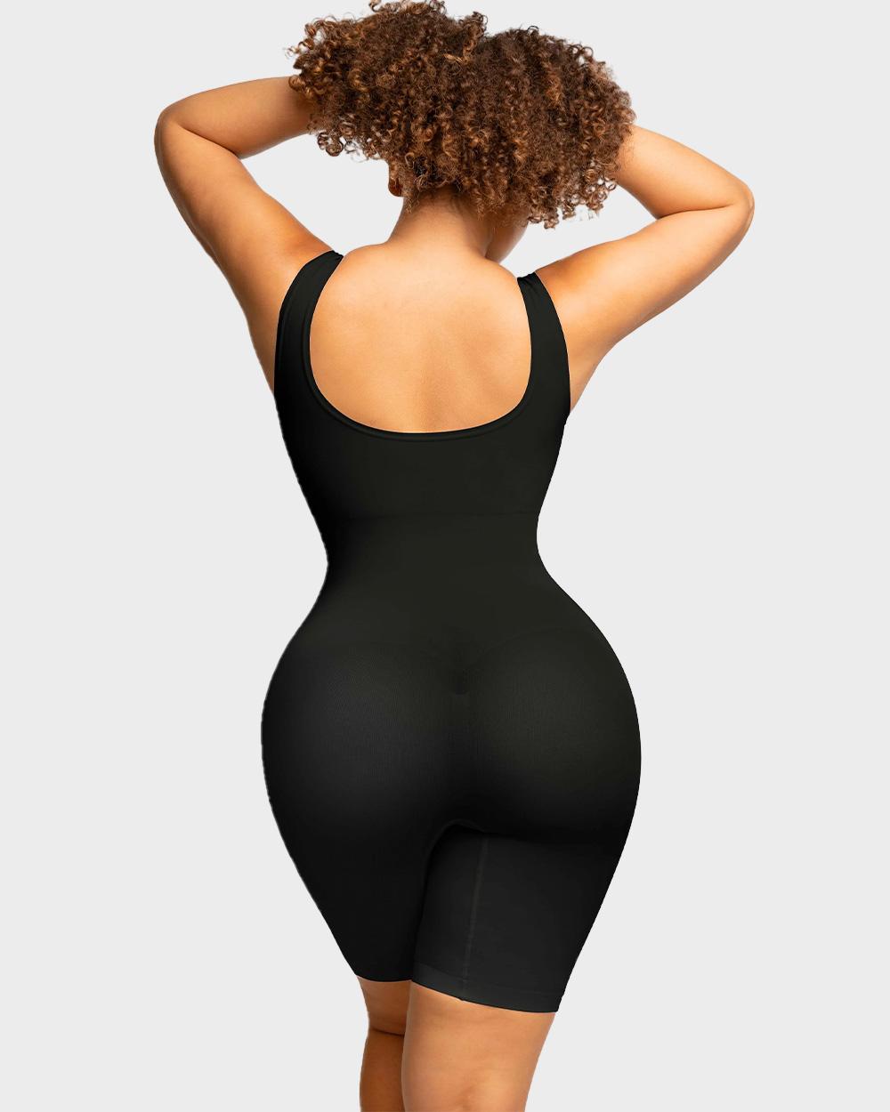 Ultimate Seamless Sculpting Mid-Thigh Bodysuit for Tummy Control & Butt Lift