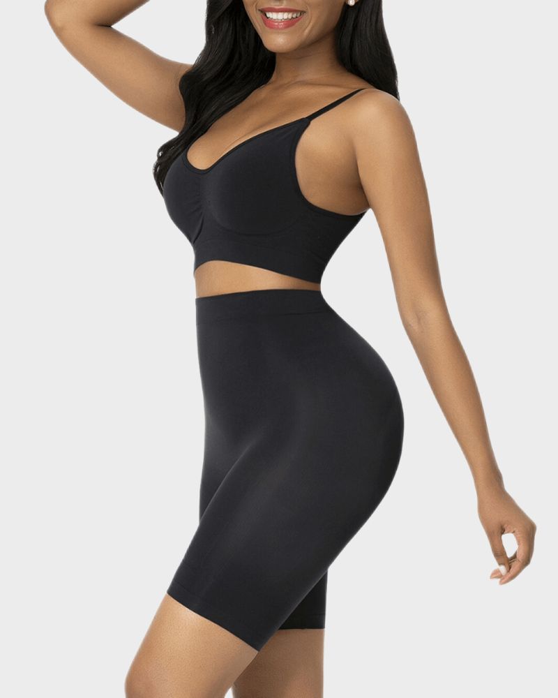 Seamless Butt Lifter Shaping Shorts: Tummy Control & Thigh Slimming Comfort