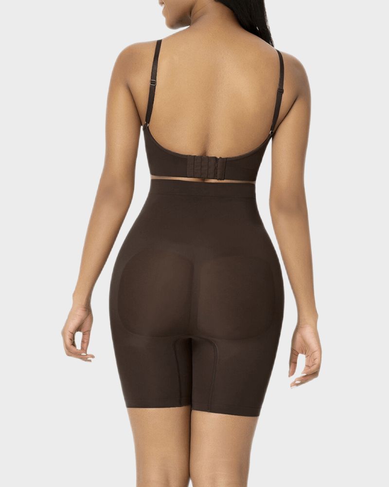 Seamless Butt Lifter Shaping Shorts: Tummy Control & Thigh Slimming Comfort