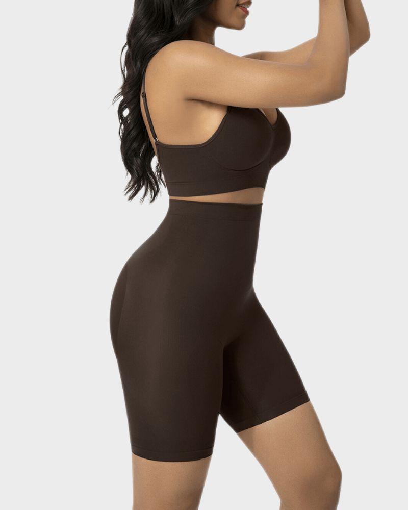 Seamless Butt Lifter Shaping Shorts: Tummy Control & Thigh Slimming Comfort