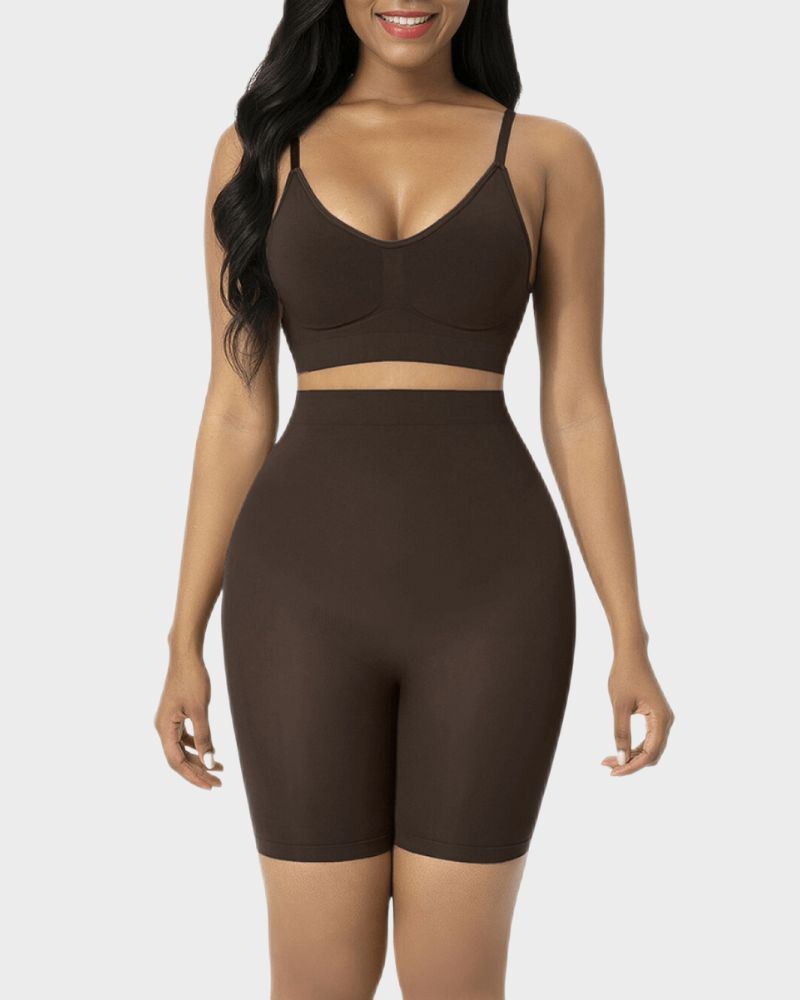Seamless Butt Lifter Shaping Shorts: Tummy Control & Thigh Slimming Comfort