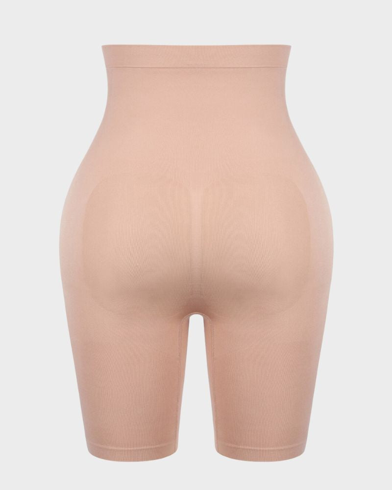 Seamless Butt Lifter Shaping Shorts: Tummy Control & Thigh Slimming Comfort
