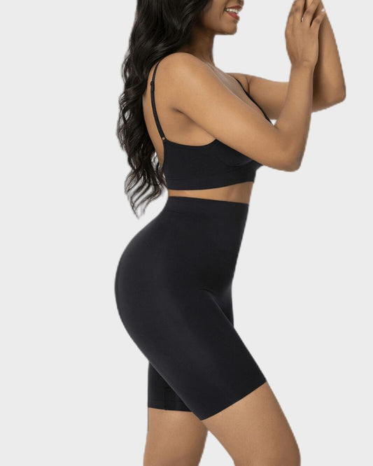 Seamless Butt Lifter Shaping Shorts: Tummy Control & Thigh Slimming Comfort
