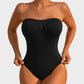 Seamless Strapless Tummy Control Sculpting Bodysuit for Flattering Invisible Comfort