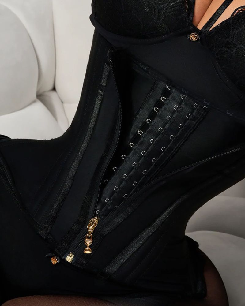 Adjustable High Compression Waist Trainer for Women: Tummy Control Body Shaper Corset