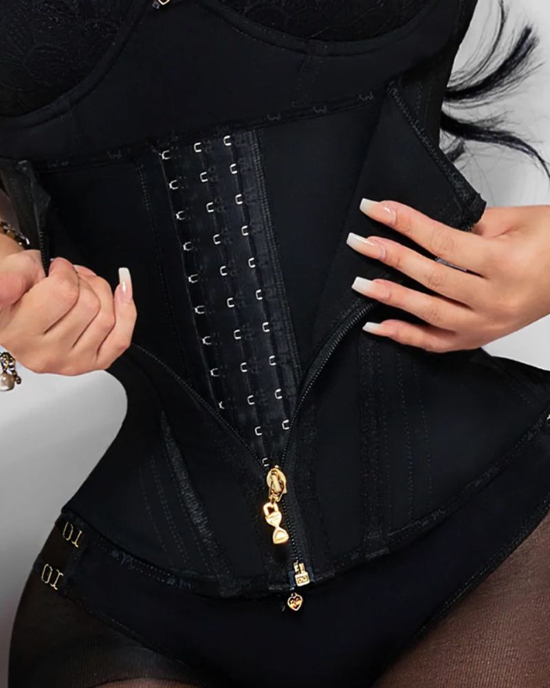Adjustable High Compression Waist Trainer for Women: Tummy Control Body Shaper Corset