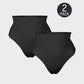 Seamless Mid-Waist Tummy Control Thong Panty 2-Pack for Smooth Shaping