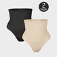 Ultra-Comfort High Waist Tummy Control Seamless Shaping Thong Panty 2-Pack
