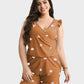 Comfortable Quick-Dry Ruffled Built-in Bra Swim Romper with Tummy Control