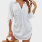 Coverup Drawstring Beach Dress Shirt