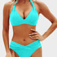 Vintage Halter Neck Bikini Swimsuit Set