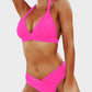 Stylish Vintage Halter Neck Bikini Swimsuit Set - Comfortable Two-Piece Beachwear