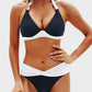 Stylish Vintage Halter Neck Bikini Swimsuit Set - Comfortable Two-Piece Beachwear