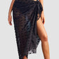 Elegant Sheer Side Tie Midi Sarong Swimsuit Cover-Up for Beach & Pool