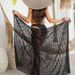 Elegant Sheer Side Tie Midi Sarong Swimsuit Cover-Up for Beach & Pool