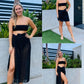 Elegant Sheer Side Tie Midi Sarong Swimsuit Cover-Up for Beach & Pool