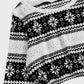 Cozy Festive Coral Fleece Long Sleeve Top & Shorts Set for Holiday Lounging