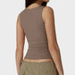 Elegant Square Neck Fitted Tank Top - Soft, Stretchy, Versatile Everyday Essential