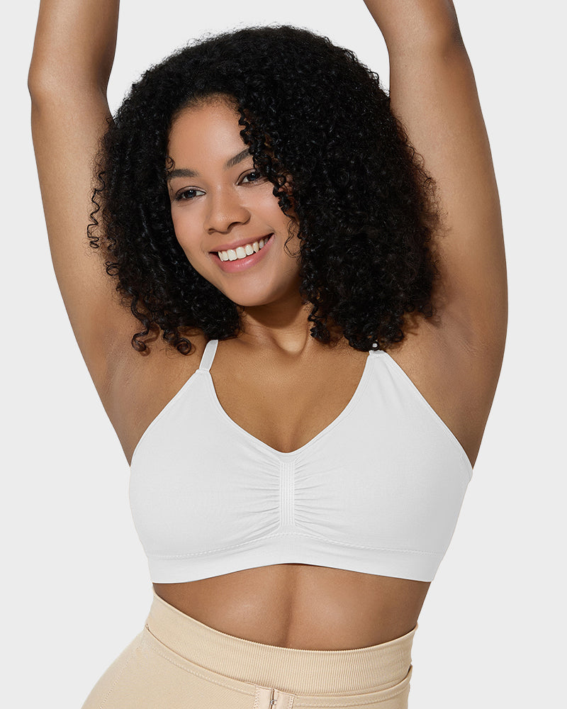 SheCurve Women's Full Coverage Wireless Sculpt Bra: Non-Padded, Seamless Comfort